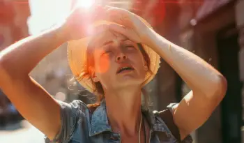 Die Hitze der Sonne trifft anders als ihre Strahlen